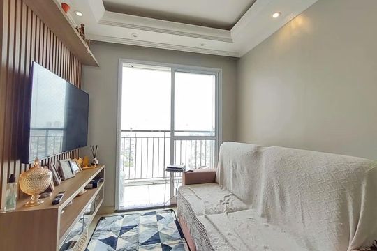 Sala de apartamento para alugar com 2 quartos, 48m² em Centro, Diadema