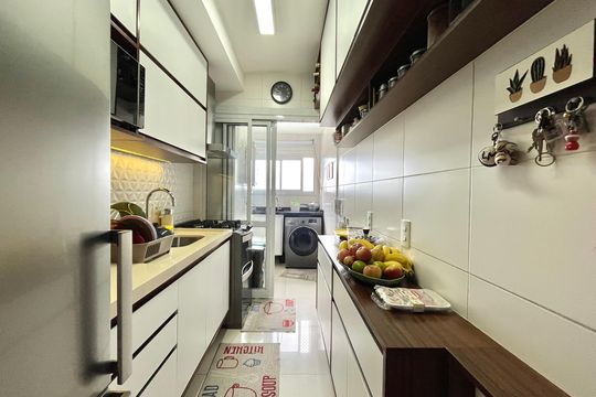 Cozinha de apartamento à venda com 2 quartos, 73m² em Jabaquara, São Paulo