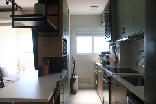Cozinha de apartamento à venda com 2 quartos, 51m² em Água Branca, São Paulo
