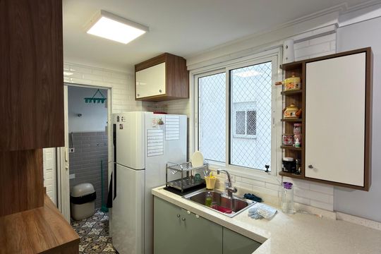 Cozinha e Área de Serviço de apartamento à venda com 3 quartos, 79m² em Centro, São Bernardo do Campo