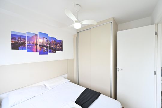 Quarto de apartamento à venda com 1 quarto, 25m² em Vila Clementino, São Paulo