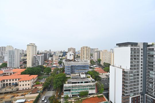 Vista do Quarto de apartamento à venda com 1 quarto, 25m² em Vila Clementino, São Paulo