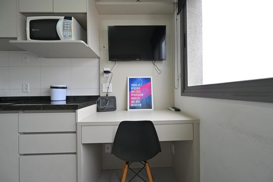 Sala de apartamento à venda com 1 quarto, 25m² em Vila Clementino, São Paulo