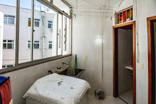 Área de Serviço de apartamento à venda com 3 quartos, 130m² em Santa Amelia, Belo Horizonte