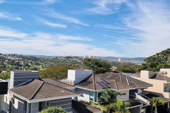 Vista de casa de condomínio à venda com 4 quartos, 415m² em  Chácara Nações, Valinhos