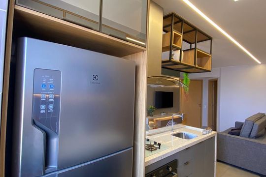 Cozinha de apartamento para alugar com 3 quartos, 62m² em Samambaia, Brasília