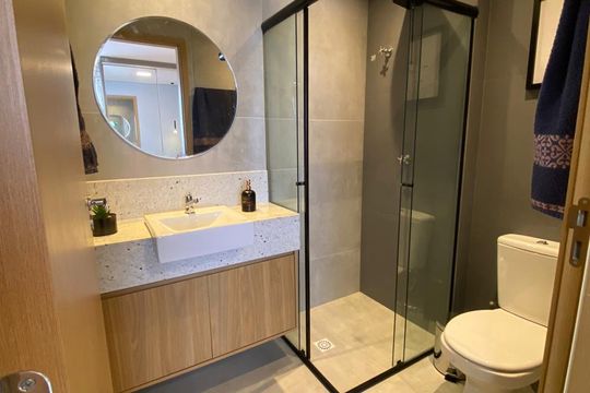 Banheiro 2 de apartamento para alugar com 3 quartos, 62m² em Samambaia, Brasília
