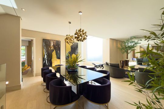 Sala de casa de condomínio à venda com 4 quartos, 574m² em Alphaville, Santana de Parnaíba