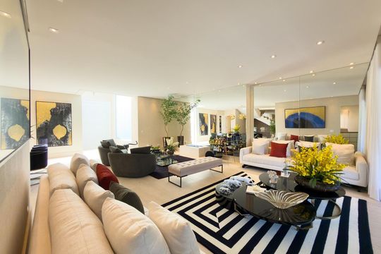 Sala de casa de condomínio à venda com 4 quartos, 574m² em Alphaville, Santana de Parnaíba