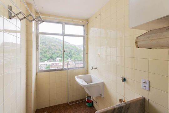 Área de Serviço de apartamento à venda com 2 quartos, 67m² em Rio Comprido, Rio de Janeiro