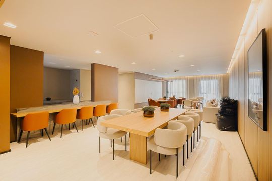 Salão de Festas de apartamento à venda com 1 quarto, 44m² em Pinheiros, São Paulo