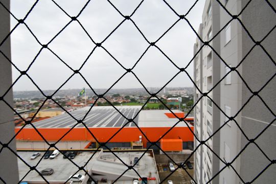  Sala - Vista de apartamento para alugar com 2 quartos, 54m² em Loteamento Remanso Campineiro, Hortolândia