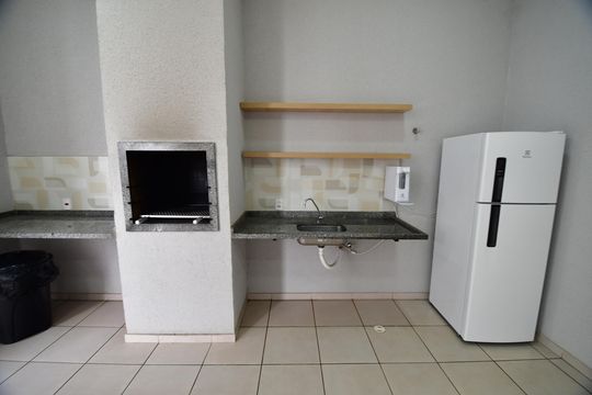 Área comum - Churrasqueira de apartamento para alugar com 2 quartos, 54m² em Loteamento Remanso Campineiro, Hortolândia