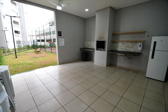 Área comum - Churrasqueira de apartamento para alugar com 2 quartos, 54m² em Loteamento Remanso Campineiro, Hortolândia