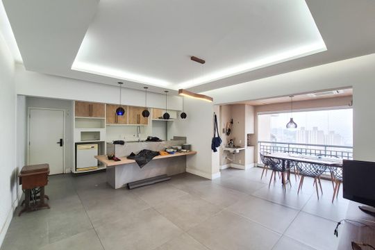 Sala de apartamento à venda com 3 quartos, 118m² em Baeta Neves, São Bernardo do Campo