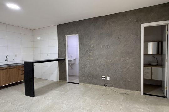 Sala de apartamento para alugar com 2 quartos, 60m² em Vila Mathias, Santos