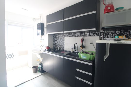 Cozinha de apartamento para alugar com 2 quartos, 35m² em Pedreira, São Paulo