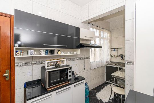 Cozinha de apartamento à venda com 3 quartos, 80m² em Brás de Pina, Rio de Janeiro