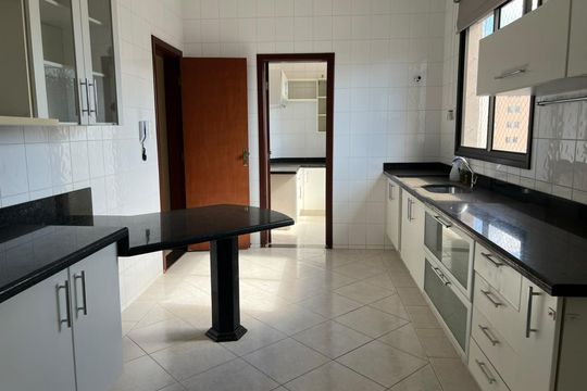 Cozinha de apartamento para alugar com 3 quartos, 201m² em Santa Mônica, Uberlândia