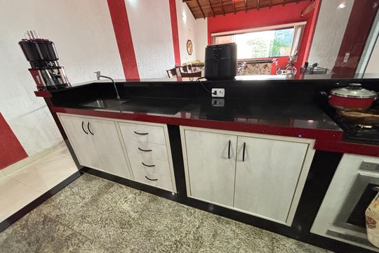 Cozinha de casa à venda com 2 quartos, 203m² em Alianca, Ribeirão Pires