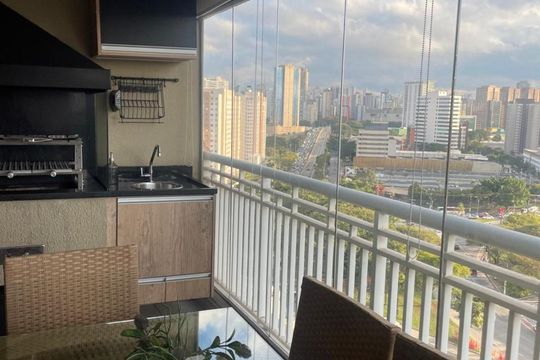 Varanda de apartamento à venda com 3 quartos, 132m² em Várzea da Barra Funda, São Paulo