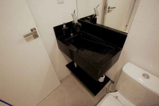 Banheiro Social de apartamento à venda com 3 quartos, 80m² em Freguesia (jacarepaguá), Rio de Janeiro