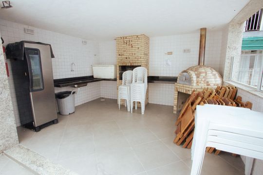 Área comum - Churrasqueira de apartamento à venda com 3 quartos, 80m² em Freguesia (jacarepaguá), Rio de Janeiro