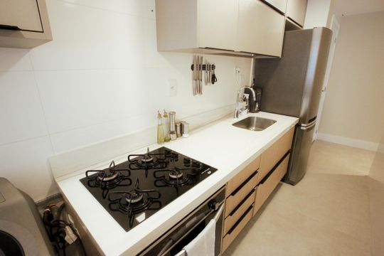 Cozinha de apartamento à venda com 3 quartos, 80m² em Freguesia (jacarepaguá), Rio de Janeiro