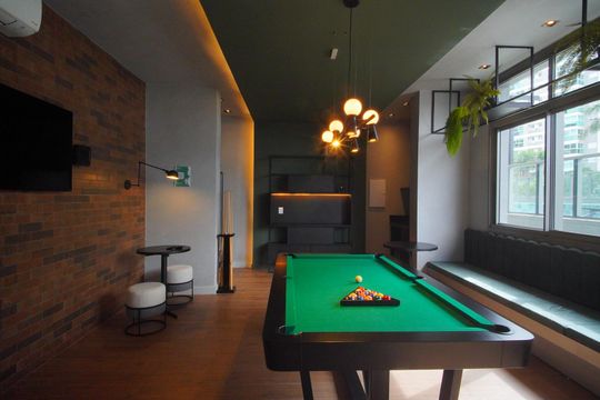 Área Comum - Pub de kitnet/studio para alugar com 1 quarto, 29m² em Jardim do Salso, Porto Alegre