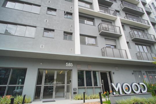 Fachada  de kitnet/studio para alugar com 1 quarto, 29m² em Jardim do Salso, Porto Alegre