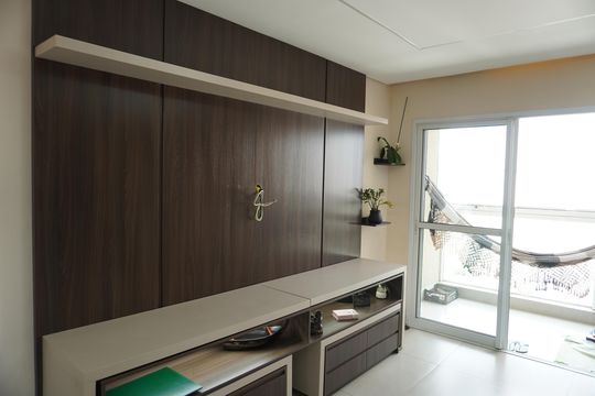 Sala de apartamento à venda com 3 quartos, 70m² em Santa Cruz, Americana
