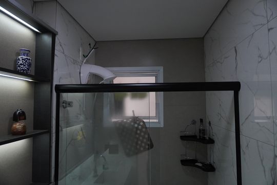 Banheiro Corredor de apartamento à venda com 3 quartos, 70m² em Santa Cruz, Americana