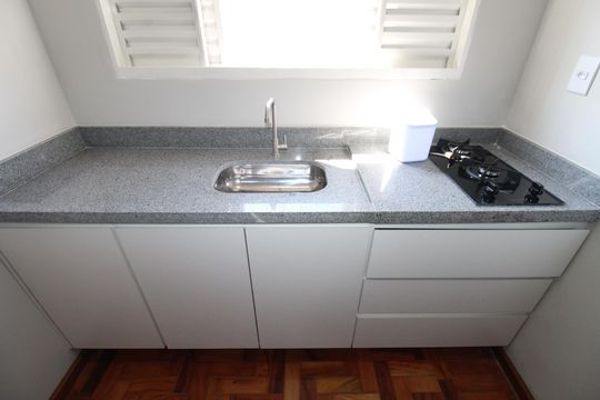 Quarto / Cozinha de kitnet/studio para alugar com 1 quarto, 26m² em Vila Maria, São José dos Campos