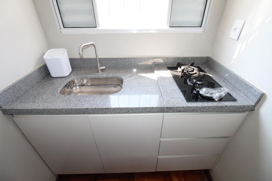 Quarto / Cozinha de kitnet/studio para alugar com 1 quarto, 26m² em Vila Maria, São José dos Campos