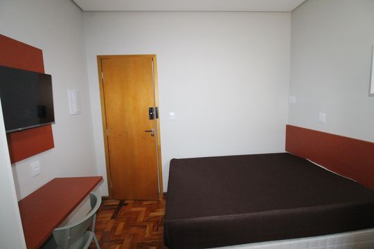 Quarto / Cozinha de kitnet/studio para alugar com 1 quarto, 26m² em Vila Maria, São José dos Campos