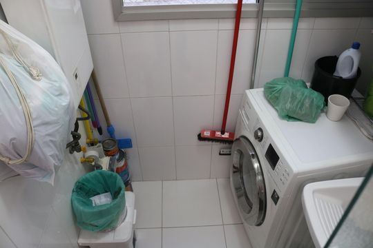 Cozinha e Área de Serviço de apartamento à venda com 2 quartos, 60m² em Carandiru, São Paulo