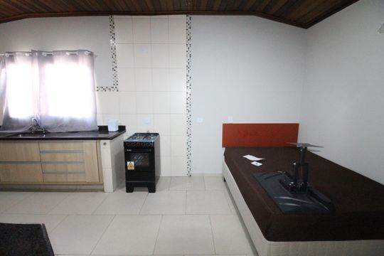 Quarto / Cozinha de kitnet/studio para alugar com 1 quarto, 26m² em Vila Maria, São José dos Campos