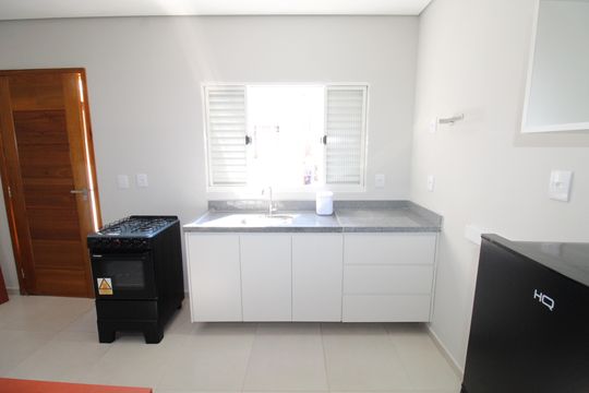 Quarto / Cozinha de kitnet/studio para alugar com 1 quarto, 25m² em Vila Maria, São José dos Campos
