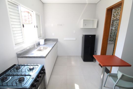 Quarto / Cozinha de kitnet/studio para alugar com 1 quarto, 25m² em Vila Maria, São José dos Campos