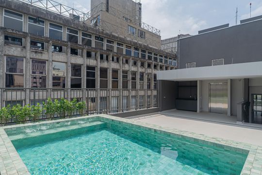 Área comum - Piscina de apartamento para alugar com 2 quartos, 84m² em Cerqueira César, São Paulo
