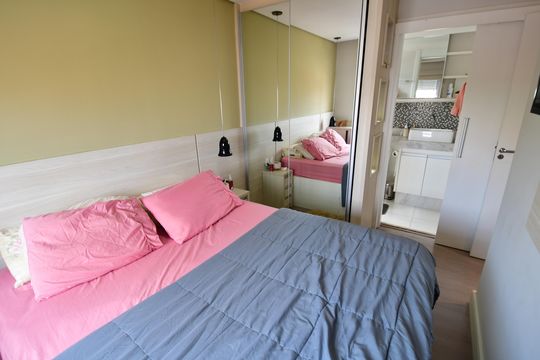 Quarto 2 - Suíte de apartamento à venda com 2 quartos, 54m² em Taquaral, Campinas