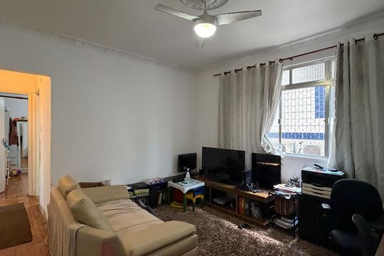 Sala de apartamento para alugar com 2 quartos, 72m² em Aparecida, Santos