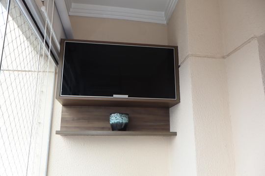 Varanda da Sala de apartamento para alugar com 2 quartos, 53m² em Vila Bela, São Paulo
