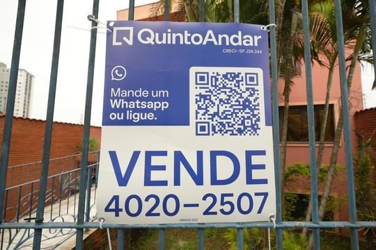 Placa de casa para alugar com 4 quartos, 345m² em Vila Sacadura Cabral, Santo André