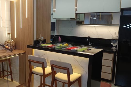 Cozinha de apartamento para alugar com 2 quartos, 70m² em Parque Conceição Ii, Piracicaba