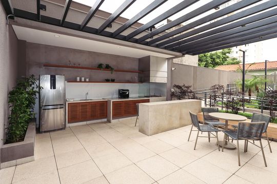 Churrasqueira de kitnet/studio para alugar com 1 quarto, 24m² em Ipiranga, São Paulo
