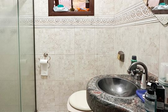 Banheiro Social de casa para alugar com 3 quartos, 190m² em Jardim Copacabana, São Bernardo do Campo