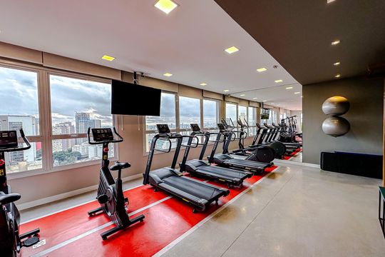 Área comum - Academia de kitnet/studio para alugar com 1 quarto, 31m² em Liberdade, São Paulo