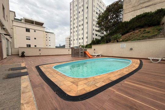 PISCINA de apartamento à venda com 2 quartos, 62m² em Buritis, Belo Horizonte