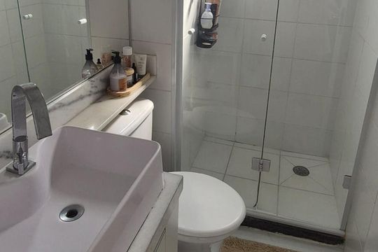 Banheiro de apartamento para alugar com 2 quartos, 48m² em Sacomã, São Paulo